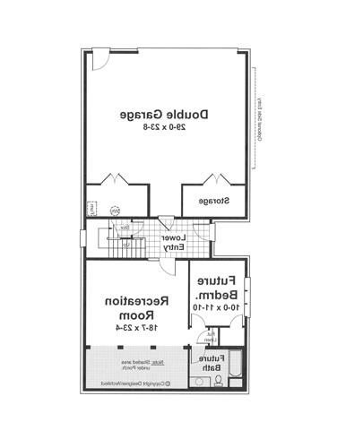 Lower Level image of Kensington I - B House Plan